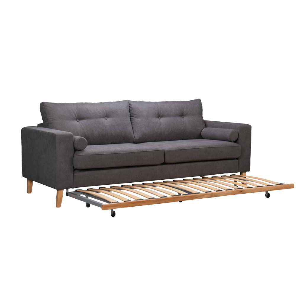 LUSSO ΚΑΝΑΠΕΣ ΚΡΕΒΑΤΙ 3ΘΕΣΙΟΣ ΓΚΡΙ LINO 17 218x85x87 - Image 4