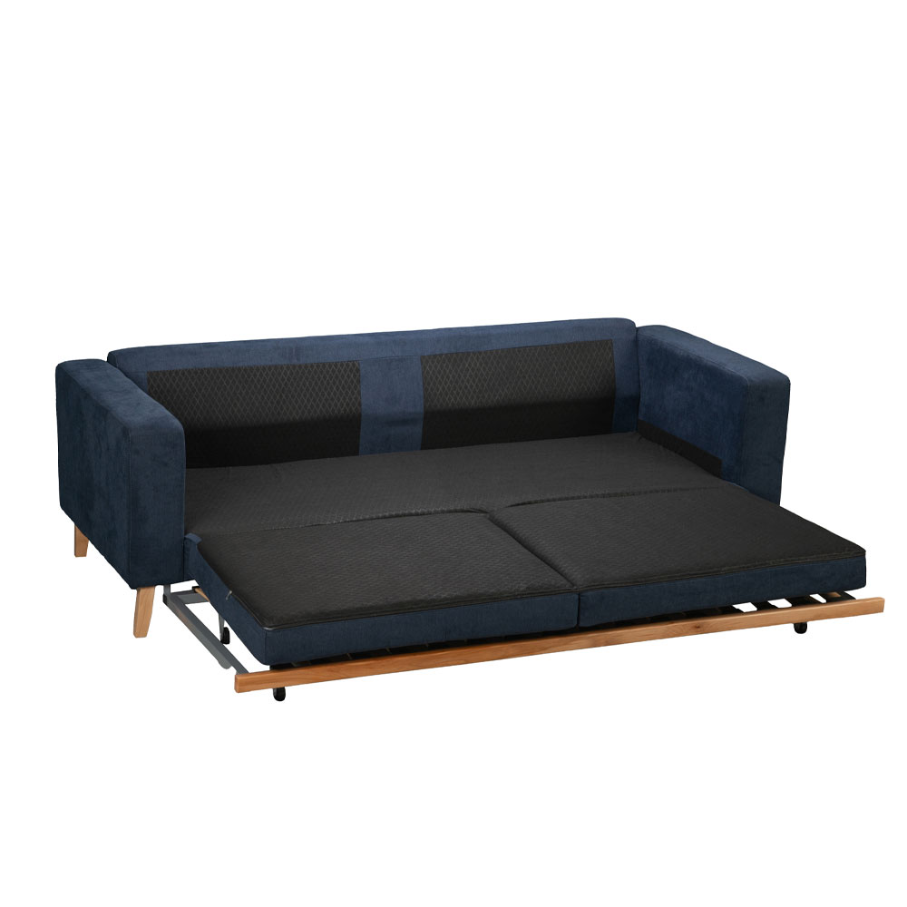 LUSSO ΚΑΝΑΠΕΣ ΚΡΕΒΑΤΙ 3ΘΕΣΙΟΣ ΜΠΛΕ LINO 89 218x85x87 - Image 2