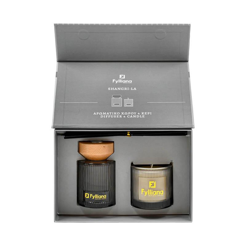 ΑΡΩΜΑΤΙΚΟ ΣΕΤ ΔΩΡΟΥ "Shangri-La" FL25161 (Διαχύτης 150ml + Κερί 150g) - Image 3