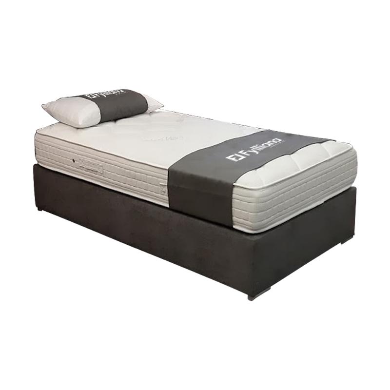 ΒΑΣΗ ΚΡΕΒΑΤΙΟΥ Lionel ΓΚΡΙ ΧΡΩΜΑ ΜΕ ΞΥΛΙΝΑ ΠΟΔΙΑ 90x200x20