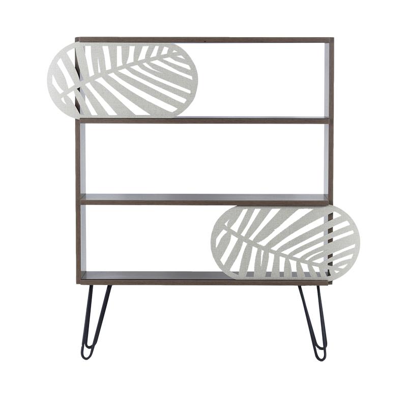 ΒΙΒΛΙΟΘΗΚΗ-ΡΑΦΙΕΡΑ "Elmira" ΚΑΡΥΔΙ-ΜΑΥΡΟ 117x25x94εκ - Image 3