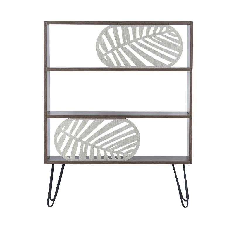 ΒΙΒΛΙΟΘΗΚΗ-ΡΑΦΙΕΡΑ "Elmira" ΚΑΡΥΔΙ-ΜΑΥΡΟ 117x25x94εκ - Image 4