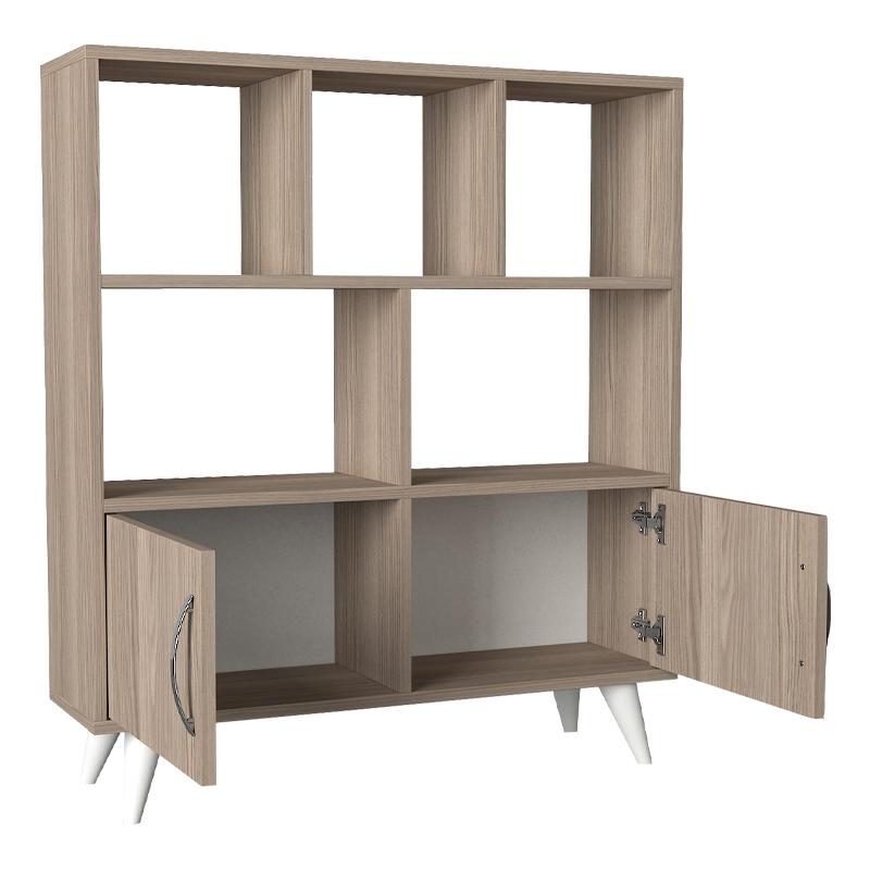 ΒΙΒΛΙΟΘΗΚΗ-ΡΑΦΙΕΡΑ Orbit GREY OAK 90*22*105 - Image 4