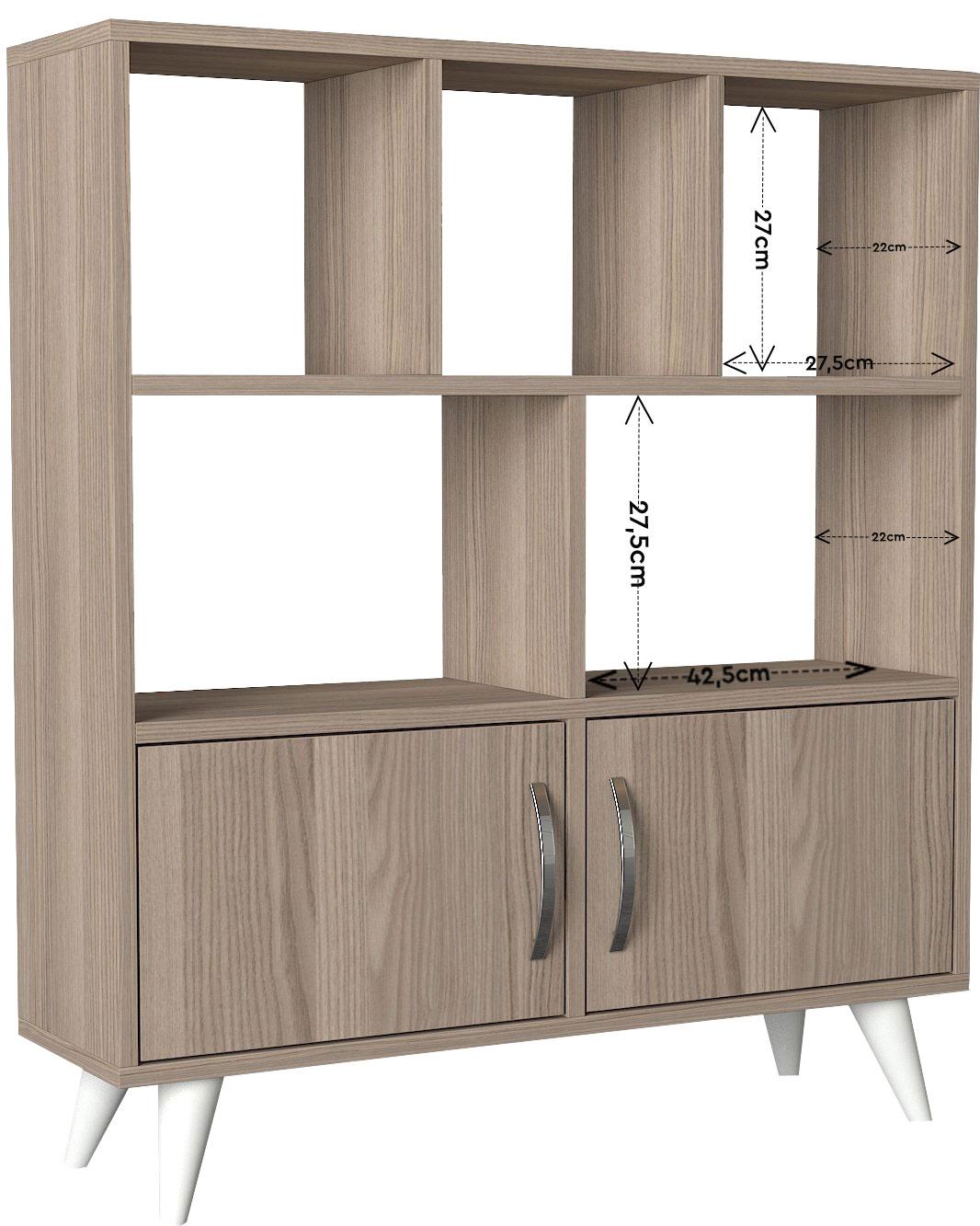 ΒΙΒΛΙΟΘΗΚΗ-ΡΑΦΙΕΡΑ Orbit GREY OAK 90*22*105 - Image 5