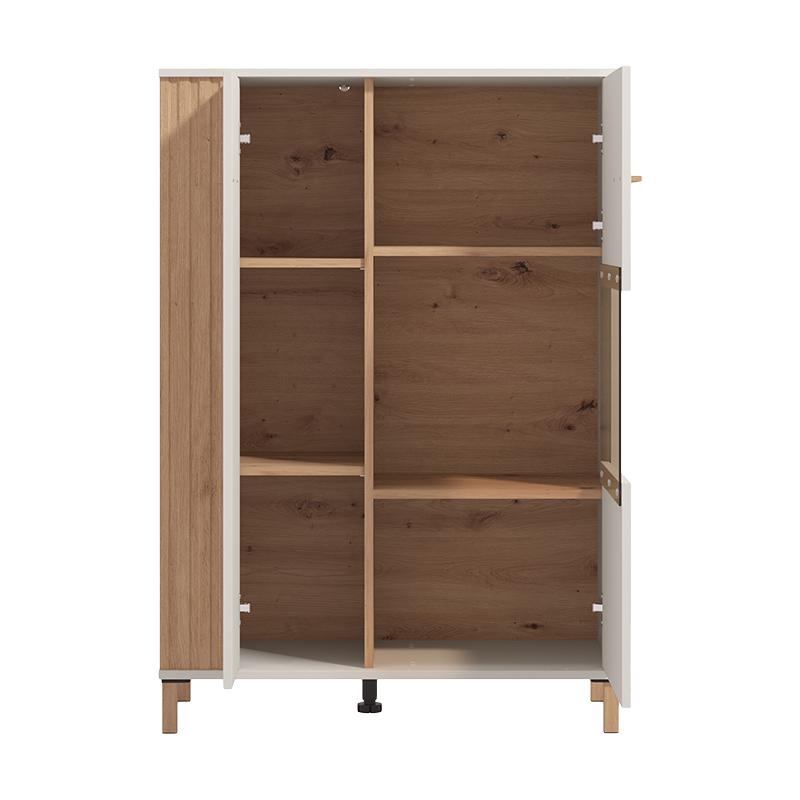 ΒΙΤΡΙΝΑ BELFORT 2K VS1 CASHMERE-ARTISAN OAK 85x40x122εκ o.r.s - Image 4