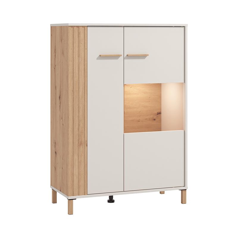ΒΙΤΡΙΝΑ BELFORT 2K VS1 CASHMERE-ARTISAN OAK 85x40x122εκ o.r.s - Image 5