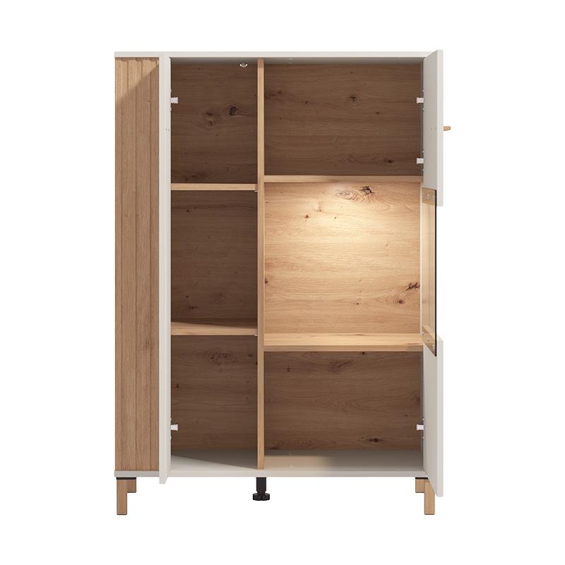 ΒΙΤΡΙΝΑ BELFORT 2K VS1 CASHMERE-ARTISAN OAK 85x40x122εκ o.r.s - Image 6