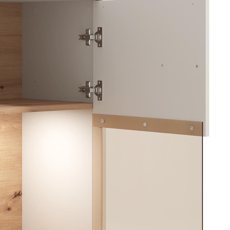 ΒΙΤΡΙΝΑ BELFORT 2K VS1 CASHMERE-ARTISAN OAK 85x40x122εκ o.r.s - Image 7