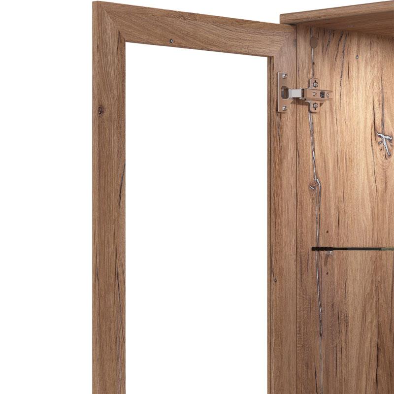 ΒΙΤΡΙΝΑ CORSICA 2K VS1 FLAGSTAFF OAK-ΜΑΥΡΟ 84,5x35x153εκ - Image 5