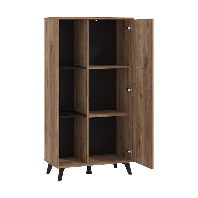 ΒΙΤΡΙΝΑ CORVIA POP FLAGSTAF-CARBON 68x33x130εκ - Image 4