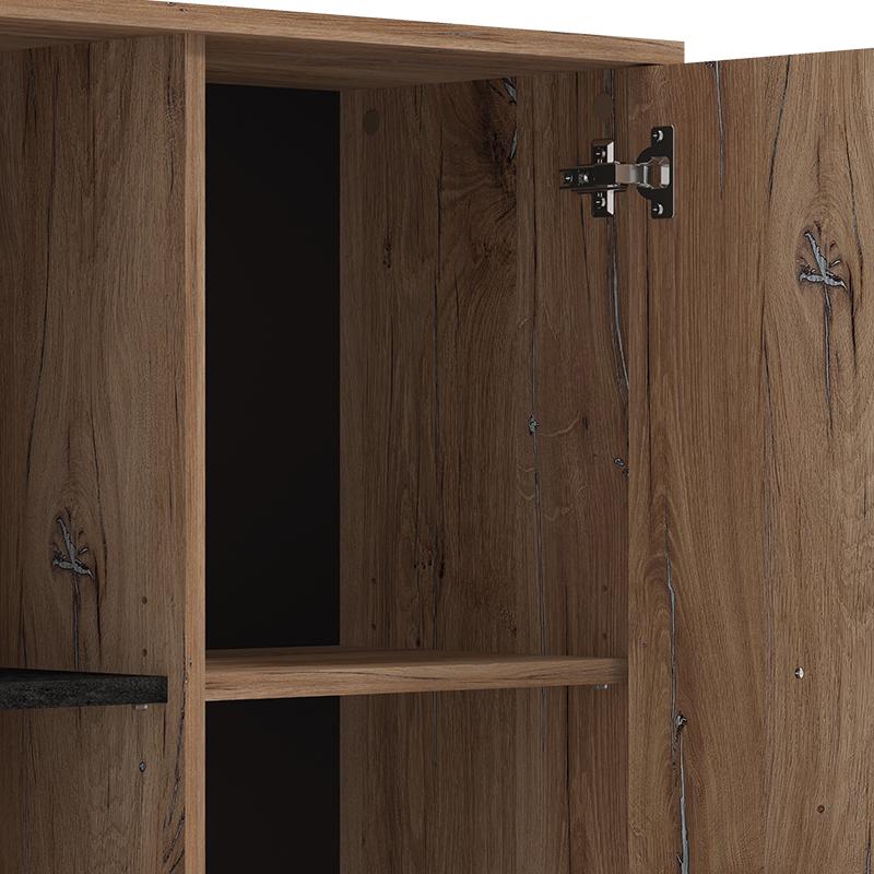 ΒΙΤΡΙΝΑ CORVIA POP FLAGSTAF-CARBON 68x33x130εκ - Image 7