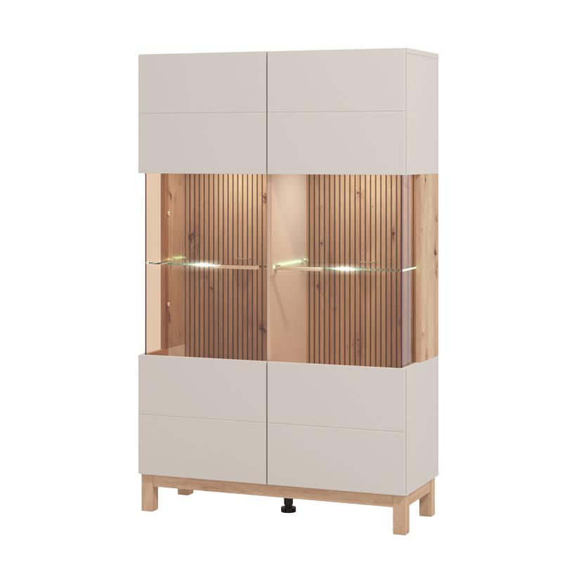 ΒΙΤΡΙΝΑ ESSEX 2K VS2 147 CASHMERE/ARTISAN OAK 90x35x147εκ - Image 4