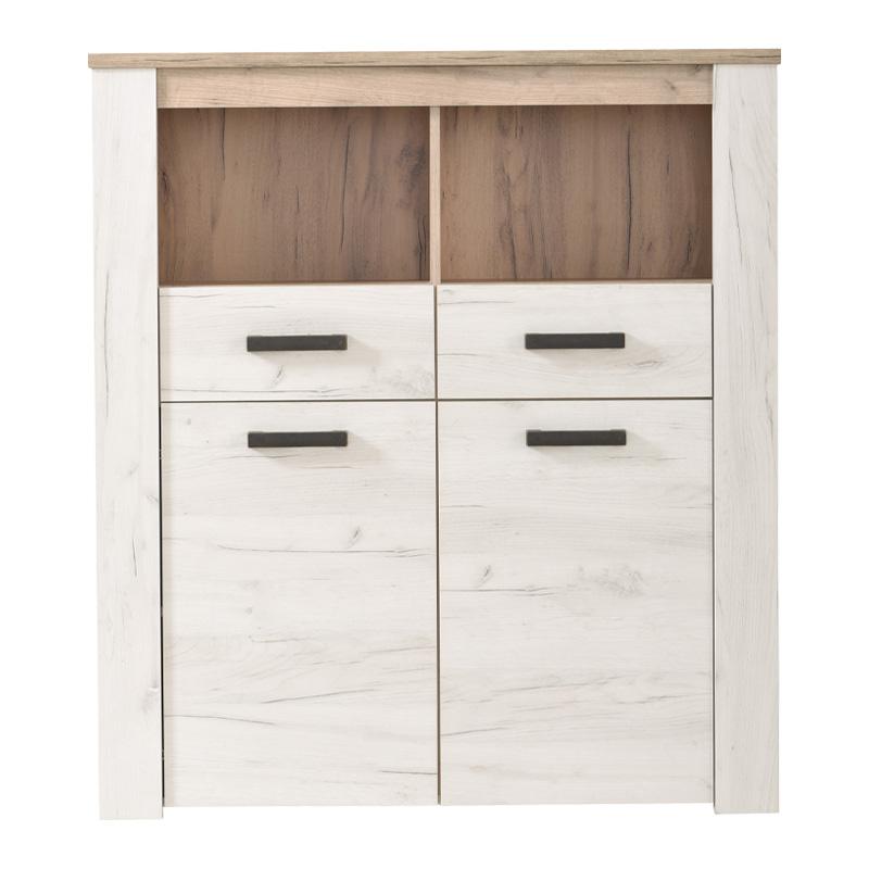 ΒΙΤΡΙΝΑ Kent POP 2F GREY OAK-WHITE OAK 114x36x127εκ knt - Image 3