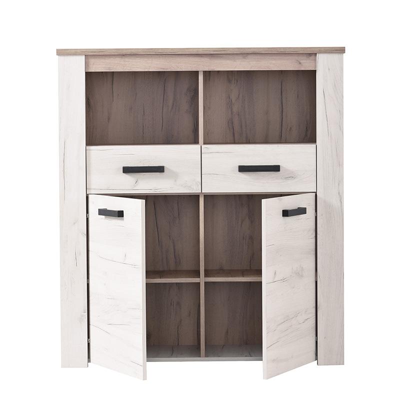 ΒΙΤΡΙΝΑ Kent POP 2F GREY OAK-WHITE OAK 114x36x127εκ knt - Image 4