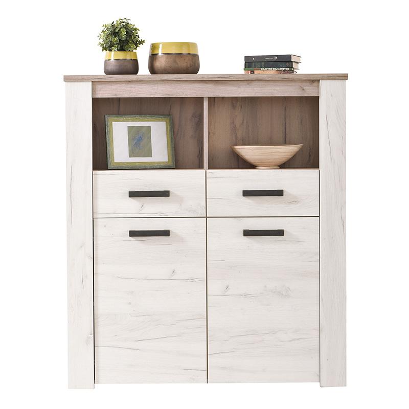 ΒΙΤΡΙΝΑ Kent POP 2F GREY OAK-WHITE OAK 114x36x127εκ knt - Image 5