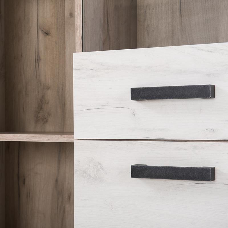 ΒΙΤΡΙΝΑ Kent POP V GREY OAΚ-WHITE OAK 99x36x195εκ knt - Image 5
