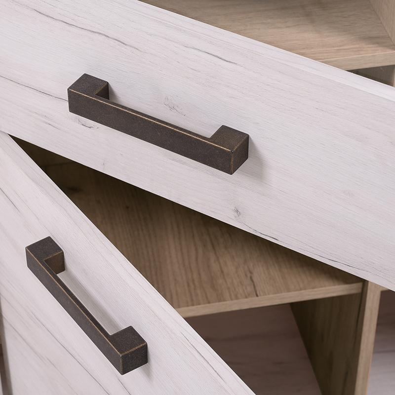 ΒΙΤΡΙΝΑ Kent POP V GREY OAΚ-WHITE OAK 99x36x195εκ knt - Image 6