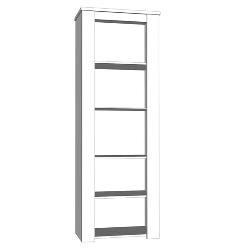 ΒΙΤΡΙΝΑ Kent VS GREY OAK-WHITE OAK 68x36x195εκ knt - Image 7