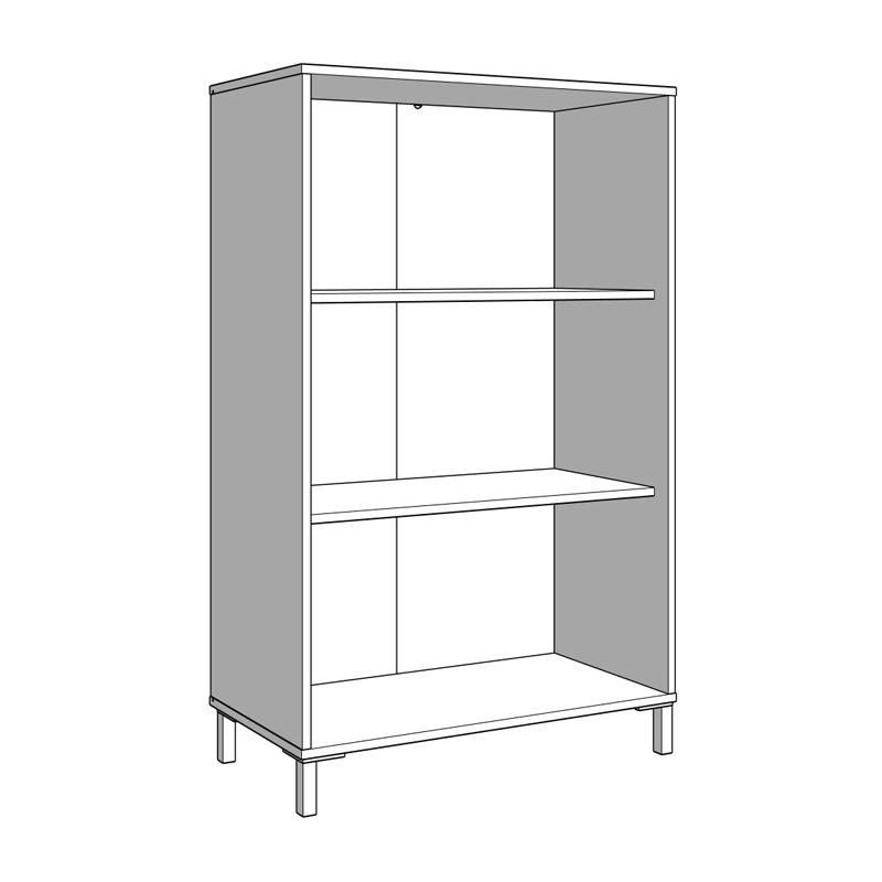 ΒΙΤΡΙΝΑ LAVAL 2K VS1 129 ARTISAN ΟΑΚ/ΜΑΥΡΟ 80x40x129εκ - Image 8