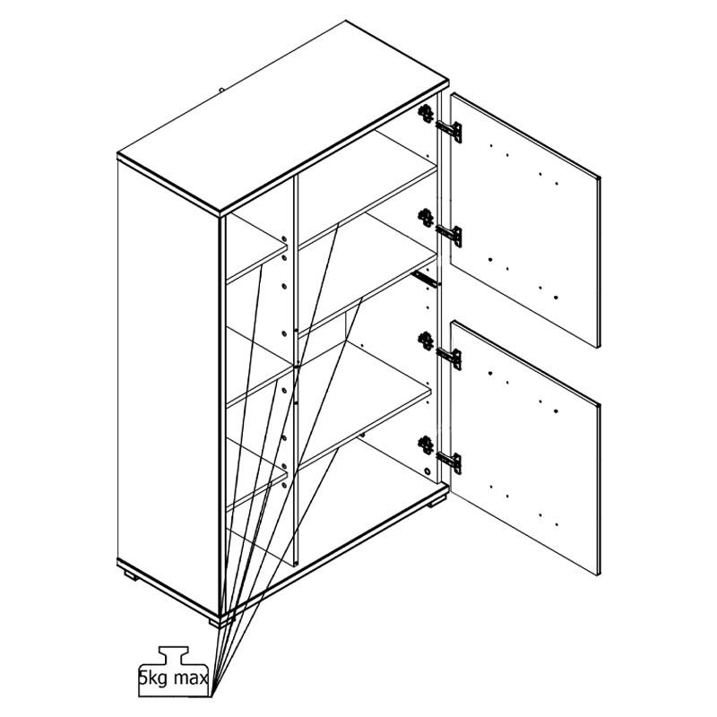 ΒΙΤΡΙΝΑ LISABON POP ARTISAN OAK-ΓΚΡΙ ΓΡΑΦΙΤΗΣ-ΓΚΡΙ MAT 89.5*40*141.5 - Image 8
