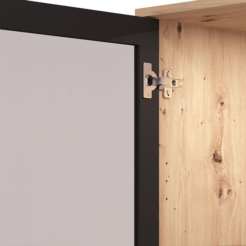 ΒΙΤΡΙΝΑ MAYENNE 1K VS1 ARTISAN OAK-ΜΑΥΡΟ MAT 55x40x195εκ - Image 5