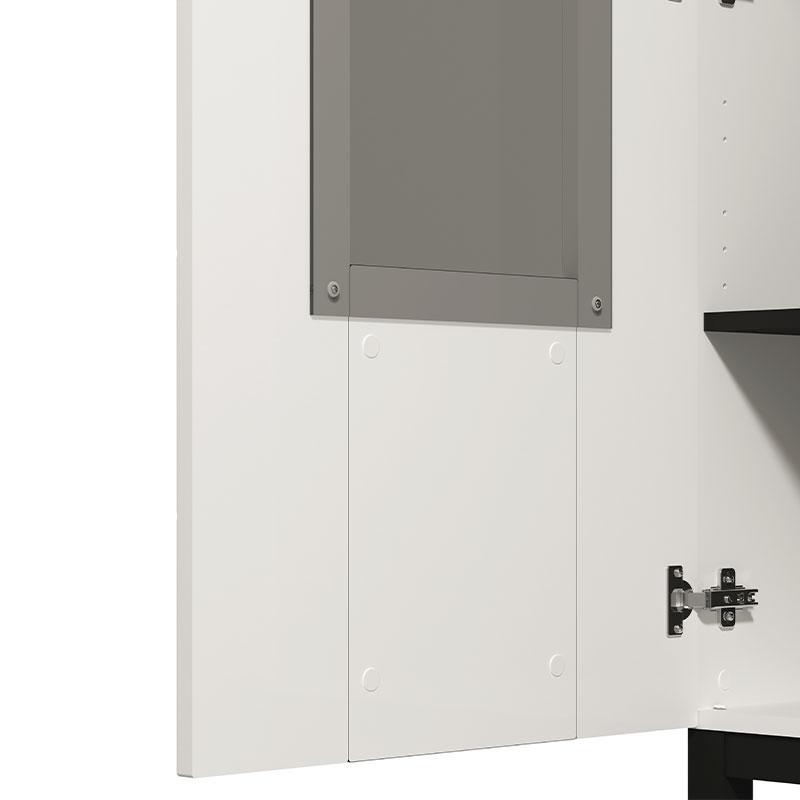 ΒΙΤΡΙΝΑ SARTHE 1K VS1 ΛΕΥΚΟ-ΜΑΥΡΟ-ΛΕΥΚΟ ΜΑΤ-ΜΑΥΡΟ MAT 58x35x204εκ n.t.v - Image 7