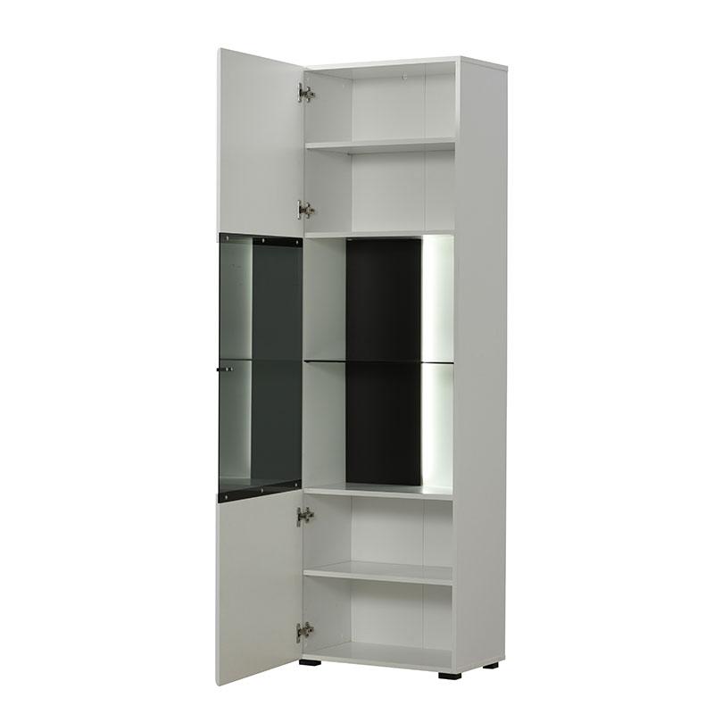 ΒΙΤΡΙΝΑ TRENTINO 1K VS ΛΕΥΚΟ-ΜΑΥΡΟ-ΛΕΥΚΗ ΛΑΚΑ 58x35x190εκ s.p.f - Image 4