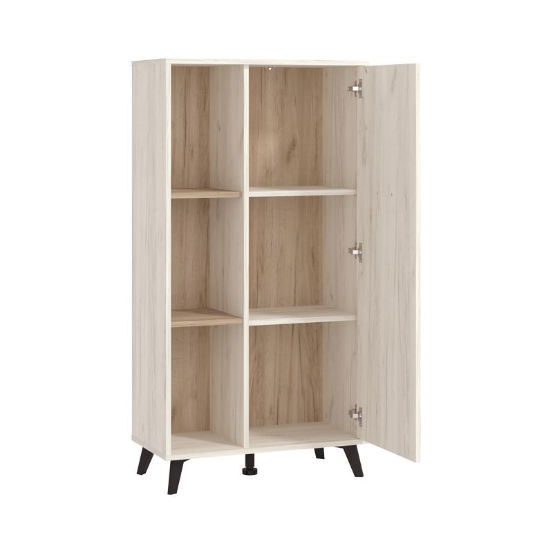 ΒΙΤΡΙΝΑ UMBRIA POP WHITE OAK - GREY OAK 67,5x33x130,5εκ f.l.d - Image 4