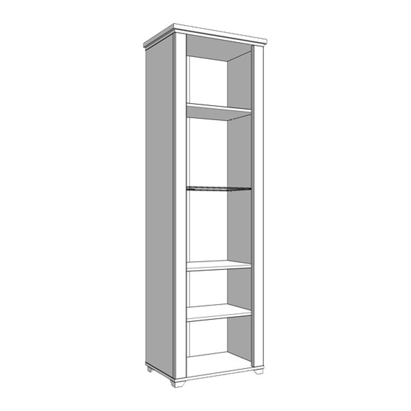 ΒΙΤΡΙΝΑ VALENCIA 1K VS1 ΓΚΡΙ-ARTISAN OAΚ-ΓΚΡΙ ΜΑΤ ΧΡΩΜΑ 61x41x195εκ F.M.A - Image 7