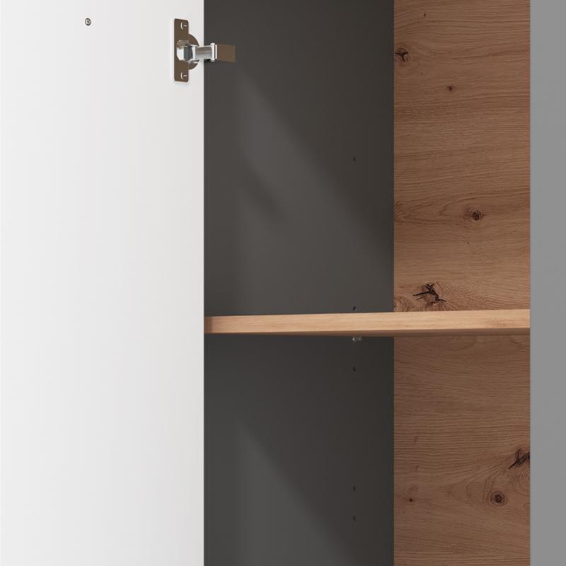 ΒΙΤΡΙΝΑ VALENCIA POP 1K ΓΚΡΙ ΓΡΑΦΙΤΗ-ARTISAN OAΚ-ΓΚΡΙ ΜΑΤ ΧΡΩΜΑ 60.5x41x194.5εκ - Image 5