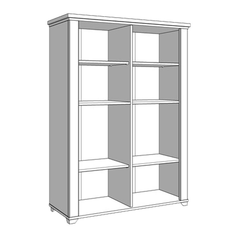 ΒΙΤΡΙΝΑ VALENCIA POP 2K ΓΚΡΙ ΓΡΑΦΙΤΗ-ARTISAN OAΚ-ΓΚΡΙ ΜΑΤ ΧΡΩΜΑ 103.5x41x143εκ - Image 6