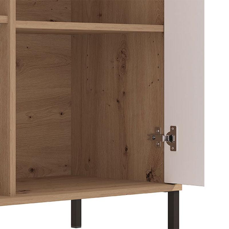 ΒΙΤΡΙΝΑ VANDEA 2K POP ARTISAN-ΜΑΥΡΟ ΜΑΤ 87x40x131εκ - Image 3