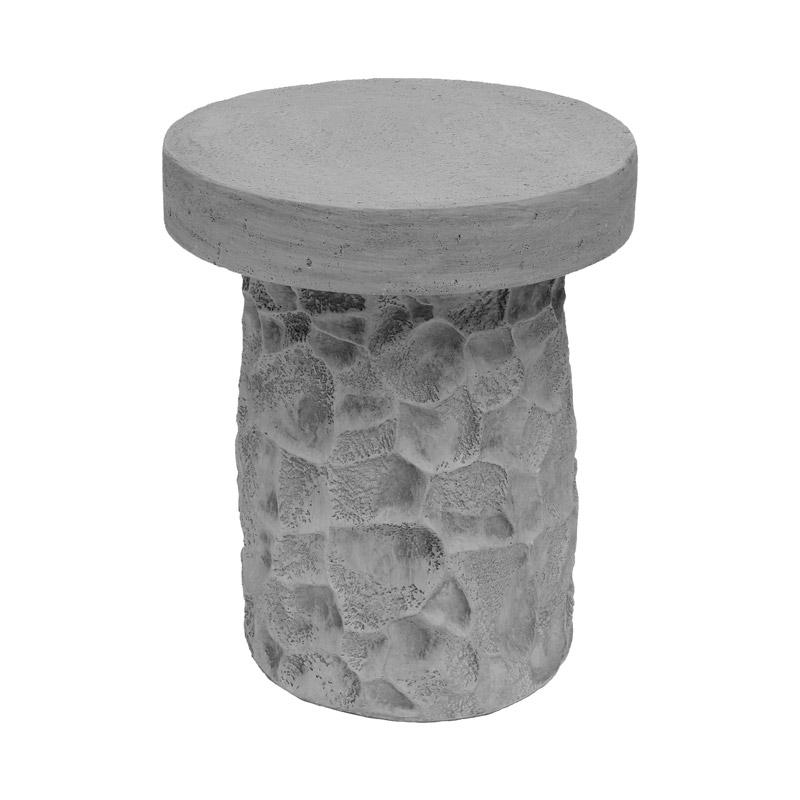 ΒΟΗΘΗΤΙΚΟ ΤΡΑΠΕΖΙ FL70032 ΑΠΟ ΜΑΓΝΗΣΙΟ ΓΚΡΙ ΧΡΩΜΑ 41x41x49εκ