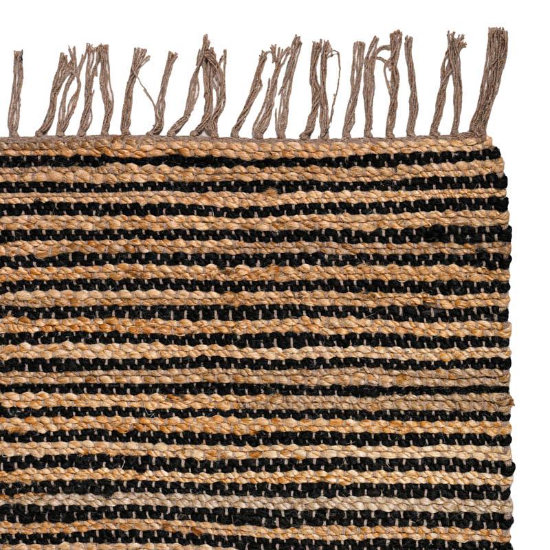 ΧΑΛΙ Jute ΜΑΥΡΟ-ΚΑΦΕ ΧΡΩΜΑ 60x120εκ - Image 3
