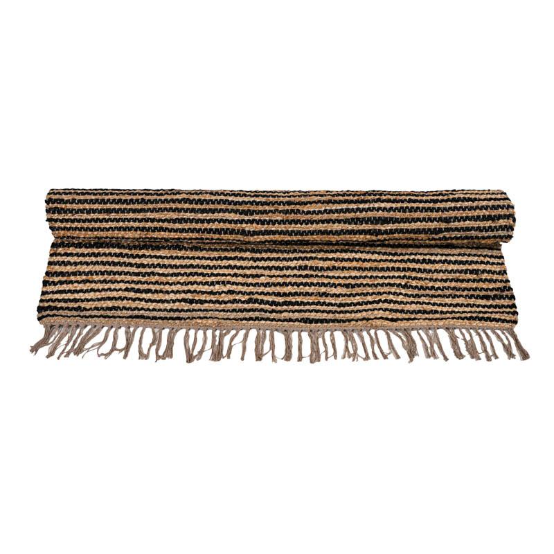 ΧΑΛΙ Jute ΜΑΥΡΟ-ΚΑΦΕ ΧΡΩΜΑ 60x120εκ - Image 4