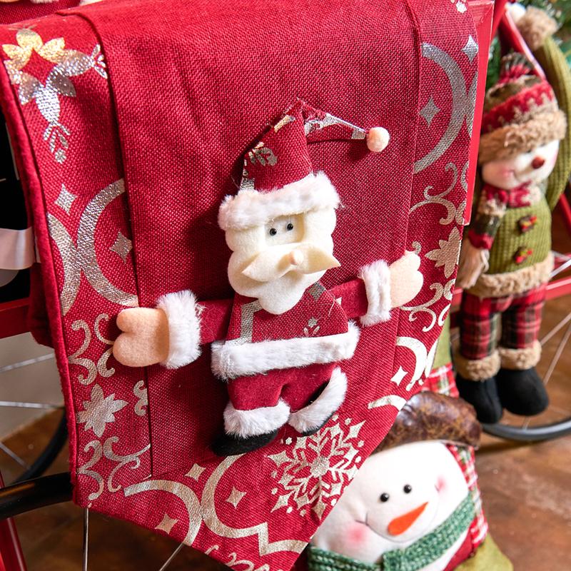 ΧΡΙΣΤΟΥΓΕΝΝΙΑΤΙΚΗ ΔΙΑΚΟΣΜΗΤΙΚΗ ΤΡΑΒΕΡΣΑ "ΑΓΙΟΣ ΒΑΣΙΛΗΣ" FL032 KOKKINO ΧΡΩΜΑ 32x150εκ - Image 3