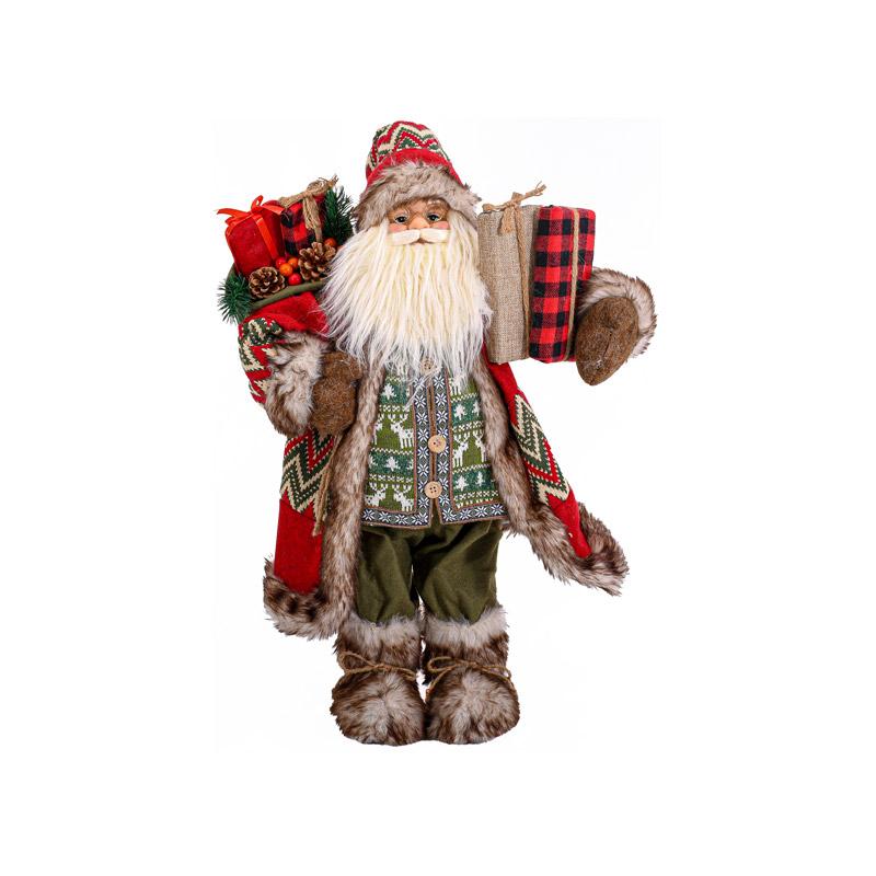 ΧΡΙΣΤΟΥΓΕΝΝΙΑΤΙΚΗ ΦΙΓΟΥΡΑ ΑΓΙΟΣ ΒΑΣΙΛΗΣ FL18046 ΚΟΚΚΙΝΟ ΧΡΩΜΑ 45εκ