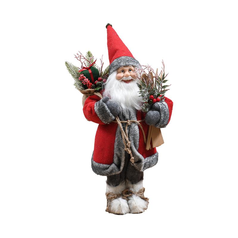 ΧΡΙΣΤΟΥΓΕΝΝΙΑΤΙΚΗ ΦΙΓΟΥΡΑ ΑΓΙΟΣ ΒΑΣΙΛΗΣ FL4009 ΚΟΚΚΙΝΟ ΧΡΩΜΑ 28x18x45εκ