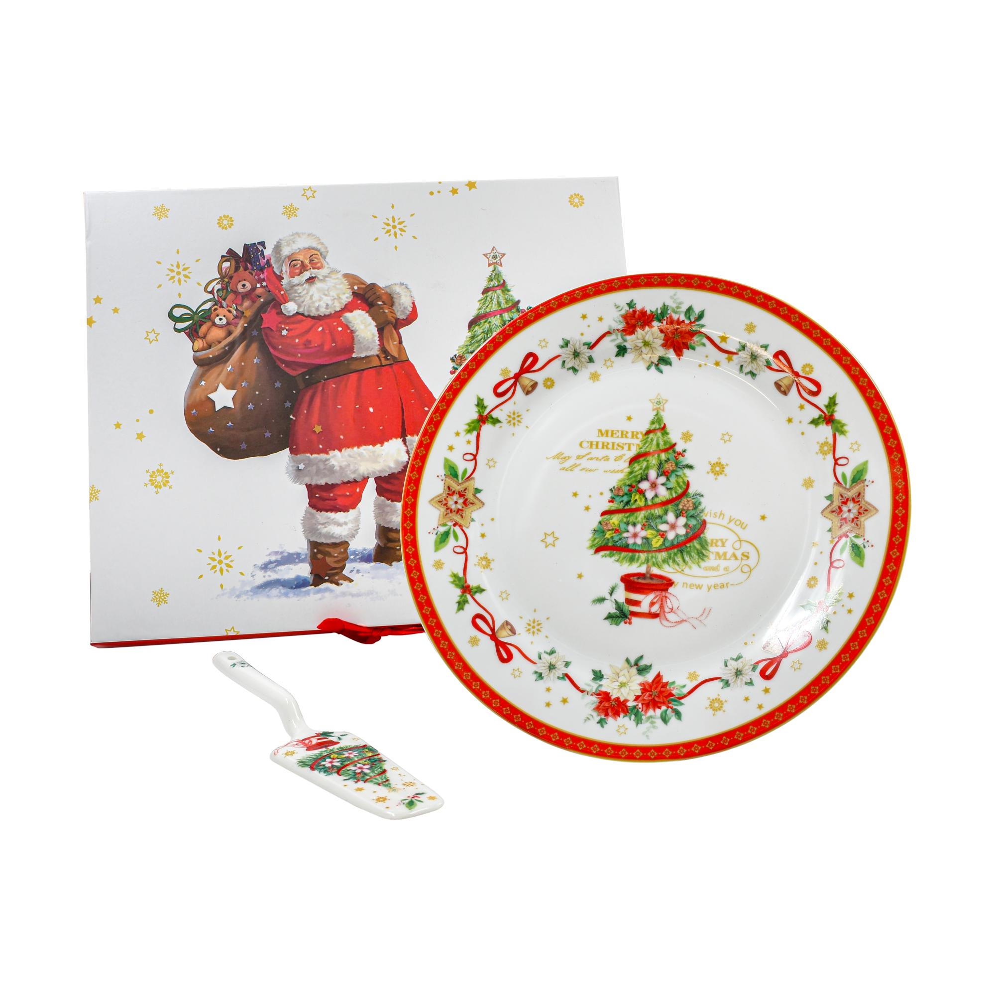 ΧΡΙΣΤΟΥΓΕΝΝΙΑΤΙΚΗ ΚΕΡΑΜΙΚΗ ΠΙΑΤΕΛΑ ΜΕ ΣΠΑΤΟΥΛΑ ΣΕ ΚΟΥΤΙ FL9017 ΛΕΥΚΟ-ΚΟΚΚΙΝΟ ΧΡΩΜΑ