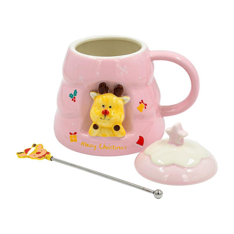 ΧΡΙΣΤΟΥΓΕΝΝΙΑΤΙΚΗ ΚΟΥΠΑ ΜΕ ΚΟΥΤΑΛΑΚΙ 1/4 FL504 ΡΟΖ-ΜΠΛΕ-ΠΡΑΣΙΝΟ-ΚΟΚΚΙΝΟ ΧΡΩΜΑ 8x10εκ - Image 3