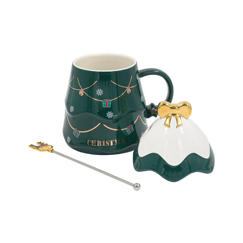 ΧΡΙΣΤΟΥΓΕΝΝΙΑΤΙΚΗ ΚΟΥΠΑ ΜΕ ΚΟΥΤΑΛΑΚΙ ΣΕ ΣΧΗΜΑ ΔΕΝΤΡΟΥ 1/4 FL2125 8x9εκ - Image 3