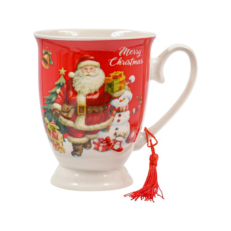 ΧΡΙΣΤΟΥΓΕΝΝΙΑΤΙΚΗ ΚΟΥΠΑ ΣΕ ΚΟΥΤΙ ΔΩΡΟΥ 1/4 FL897 ΑΓΙΟΣ ΒΑΣΙΛΗΣ ΜΕ ΧΙΟΝΑNΘΡΩΠΟ 9x11εκ - Image 3