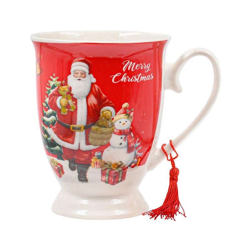 ΧΡΙΣΤΟΥΓΕΝΝΙΑΤΙΚΗ ΚΟΥΠΑ ΣΕ ΚΟΥΤΙ ΔΩΡΟΥ 1/4 FL897 ΑΓΙΟΣ ΒΑΣΙΛΗΣ ΜΕ ΧΙΟΝΑNΘΡΩΠΟ 9x11εκ - Image 6