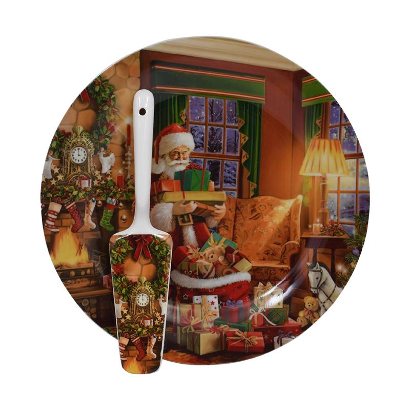 ΧΡΙΣΤΟΥΓΕΝΝΙΑΤΙΚΗ ΠΙΑΤΕΛΑ ΜΕ ΣΠΑΤΟΥΛΑ "Santa" 27εκ