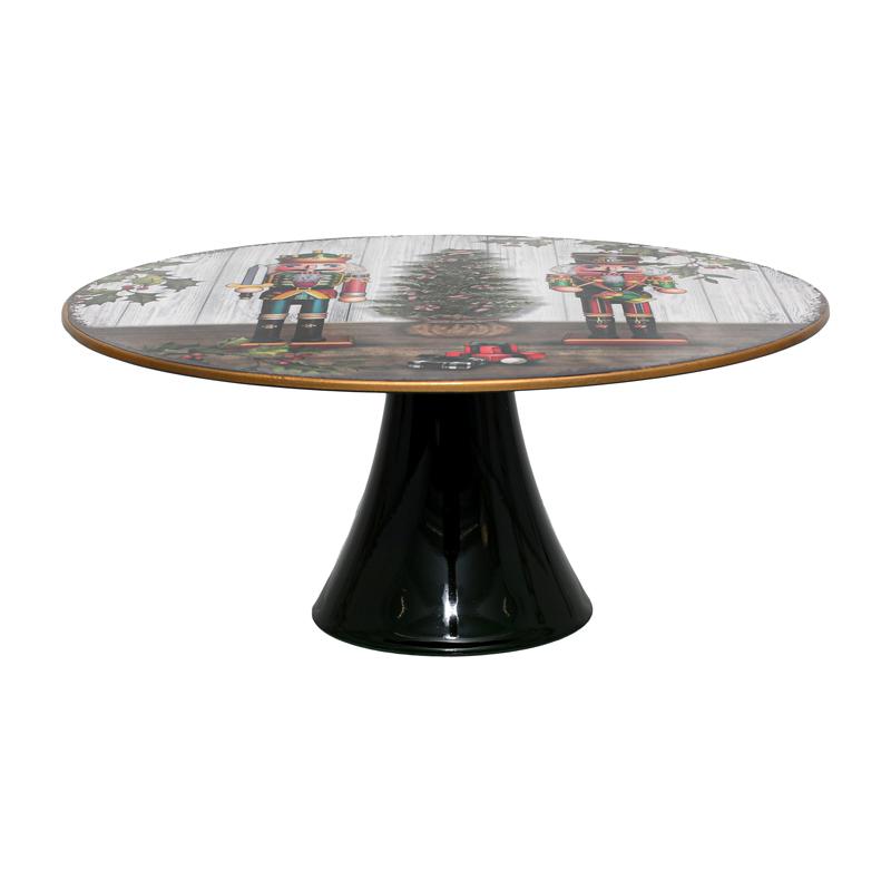 ΧΡΙΣΤΟΥΓΕΝΝΙΑΤΙΚΗ ΠΛΑΣΤΙΚΗ ΤΟΥΡΤΙΕΡΑ FL13082 ΚΟΚΚΙΝΟ-ΛΕΥΚΟ-ΚΑΦΕ 33x14εκ - Image 3