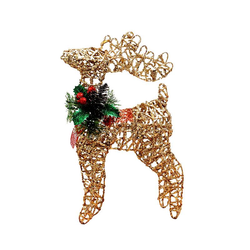 ΧΡΙΣΤΟΥΓΕΝΝΙΑΤΙΚΟ ΦΩΤΙΖΟΜΕΝΟ ΔΙΑΚΟΣΜΗΤΙΚΟ ΤΑΡΑΝΔΟΣ FL220302 ΜΠΡΟΝΖΕ ΧΡΩΜΑ 40εκ