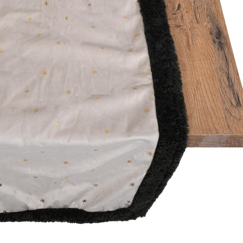 ΔΙΑΚΟΣΜΗΤΙΚΗ ΧΡΙΣΤΟΥΓΕΝΝΙΑΤΙΚΗ ΤΡΑΒΕΡΣΑ FL1986 ΜΠΕΖ-ΠΡΑΣΙΝΟ-ΧΡΥΣΟ 40x140εκ - Image 3