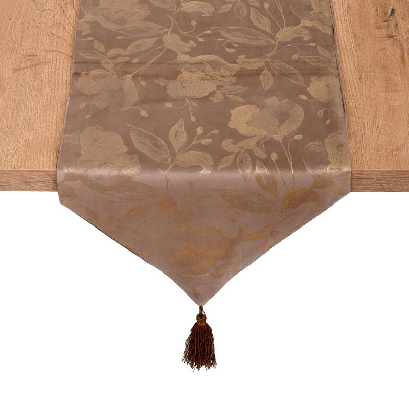 ΔΙΑΚΟΣΜΗΤΙΚΗ ΤΡΑΒΕΡΣΑ ΑΝΟΙΧΤΟ ΚΑΦΕ ΧΡΩΜΑ 150x32εκ - Image 4