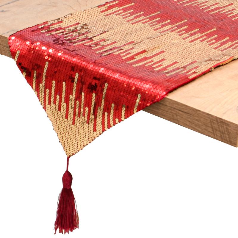 ΔΙΑΚΟΣΜΗΤΙΚΗ ΤΡΑΒΕΡΣΑ FL012 ΚΟΚΚΙΝΟ ΧΡΩΜΑ 150x32εκ - Image 3