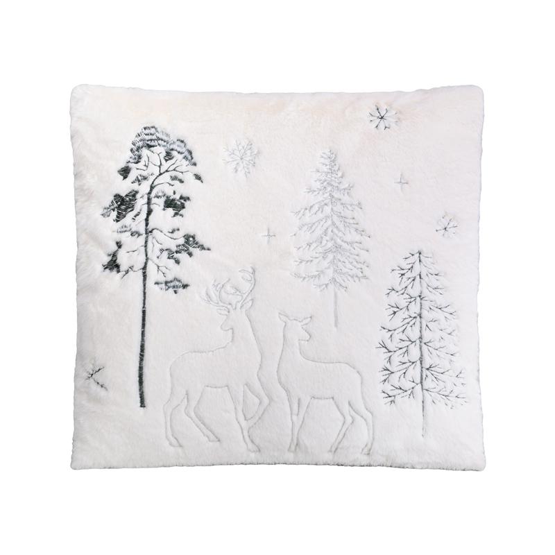 ΔΙΑΚΟΣΜΗΤΙΚΟ ΧΡΙΣΤΟΥΓΕΝΝΙΑΤΙΚΟ ΜΑΞΙΛΑΡΙ FL044 ΛΕΥΚΟ-ΠΡΑΣΙΝΟ 45x45x5εκ